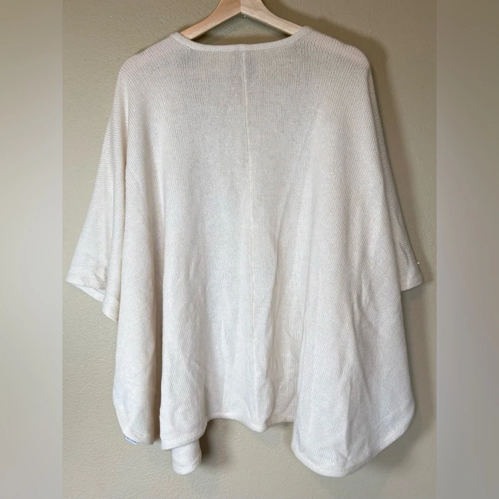 Seaton Cream 100% Pure Cashmere Wrap Shawl Size Medium - Picture 3 of 6